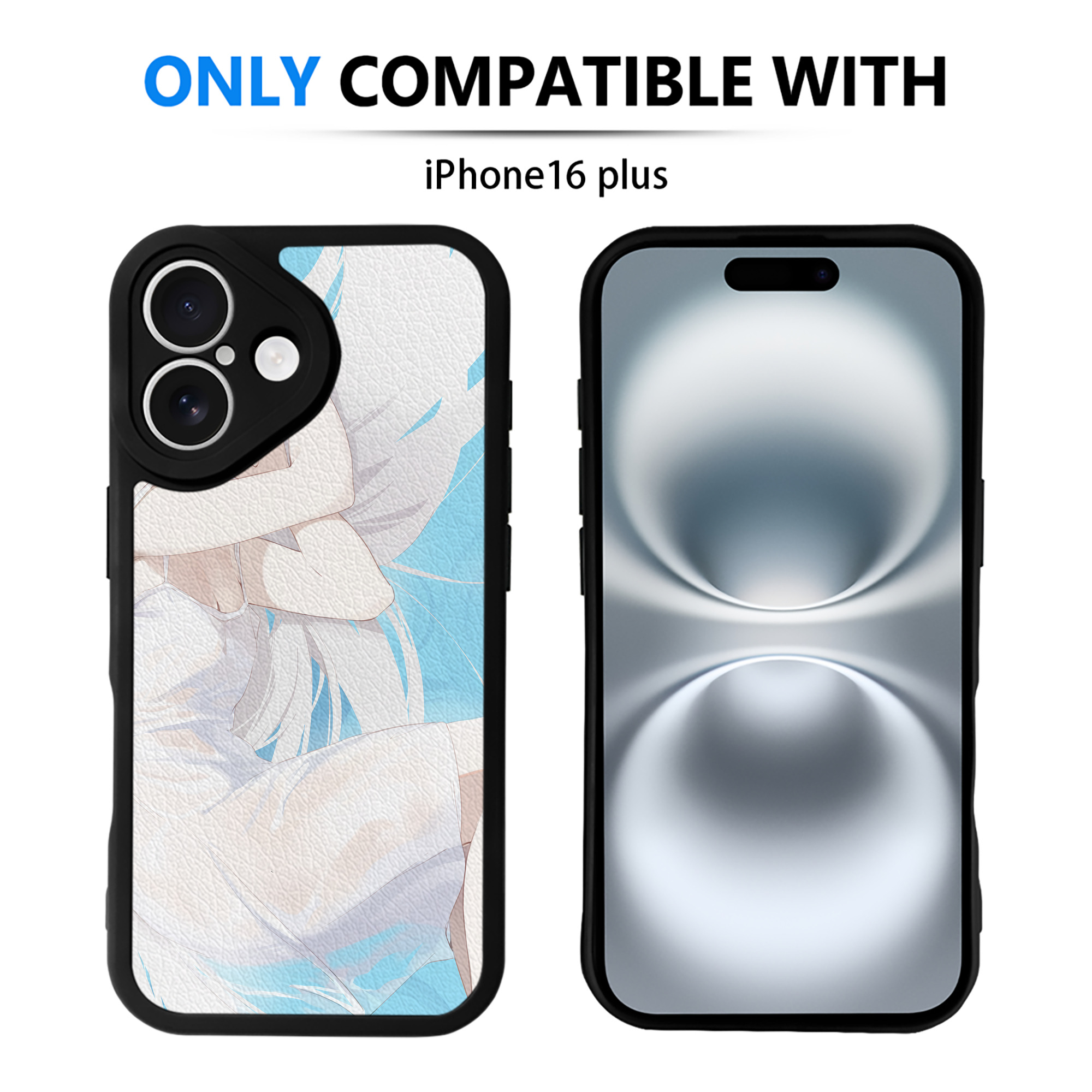 （画像用） 葬送のフリーレン Frieren 【iPhone 16シリーズ対応】シリコンスマホケース（レザー調） 材質：シリコン